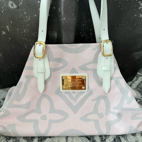 Louis Vuitton Tahitienne Cabas PM Pink / Gray - Picture 2 of 7